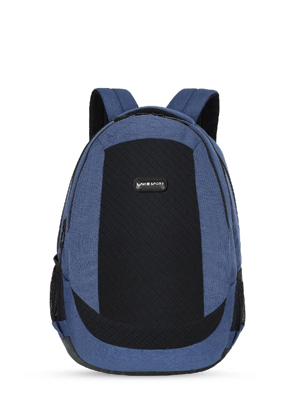 Lavie Sport Pinnacle 34L Laptop Backpack For Men & Women | College Bag For Boys & Girls Navy